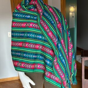 Beautiful Vibrant Scarf.  Extra Long